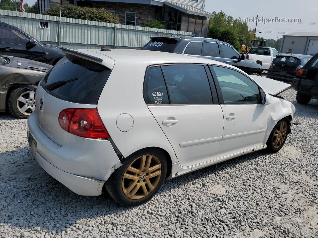 2008 Volkswagen Gti  White vin: WVWGV71K08W296218