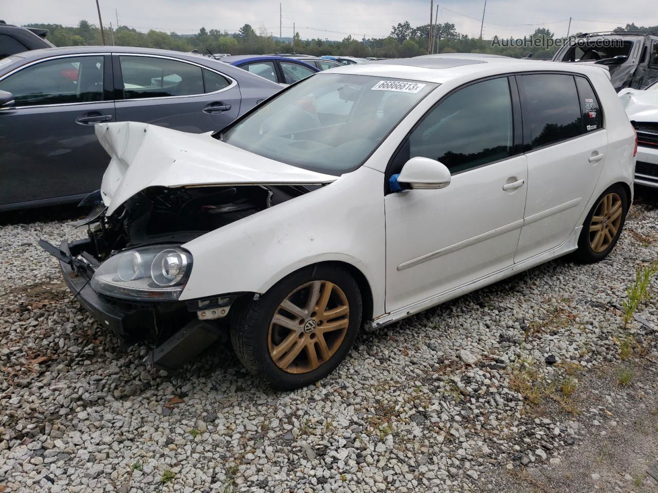 2008 Volkswagen Gti  White vin: WVWGV71K08W296218