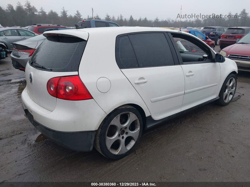 2008 Volkswagen Gti 4-door (m6) (eop Cw 21/08)/4-door (m6) (late Availability) White vin: WVWGV71K38W089614