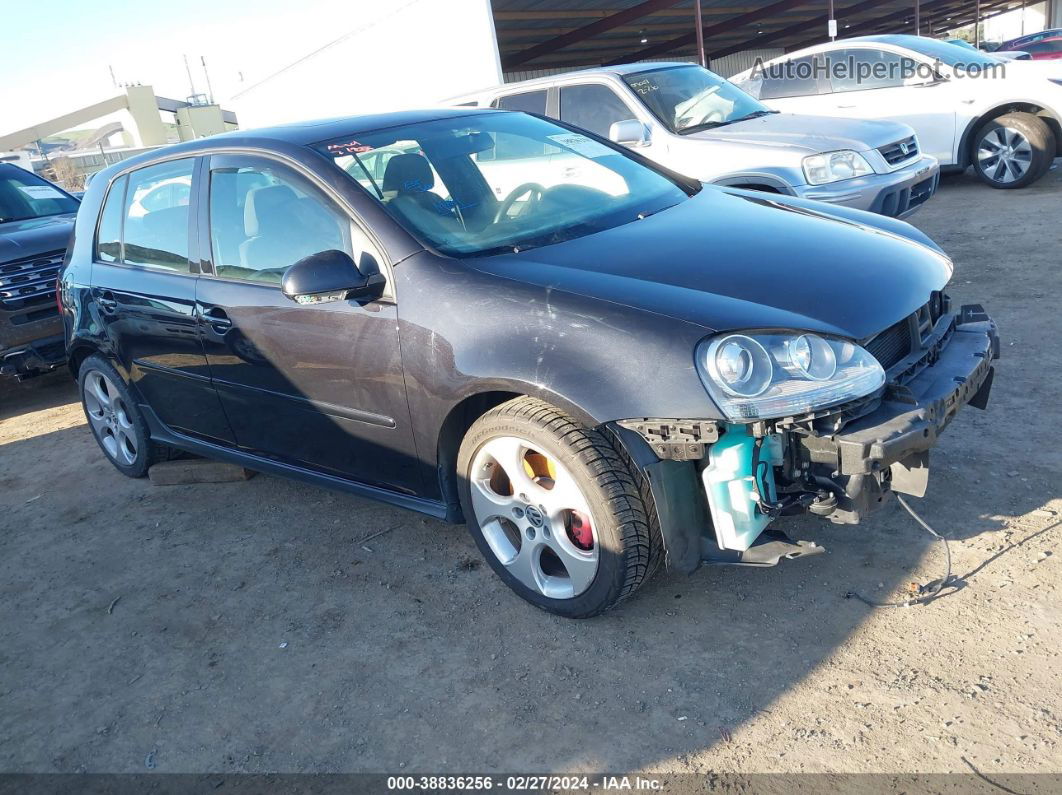 2008 Volkswagen Gti 4-door Black vin: WVWGV71K38W236806