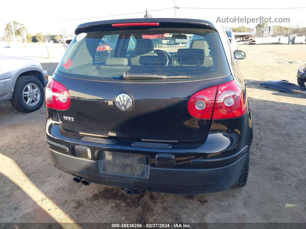 2008 Volkswagen Gti 4-door Black vin: WVWGV71K38W236806