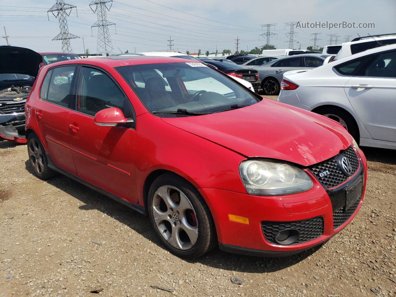 2008 Volkswagen Gti  Red vin: WVWGV71K58W033268