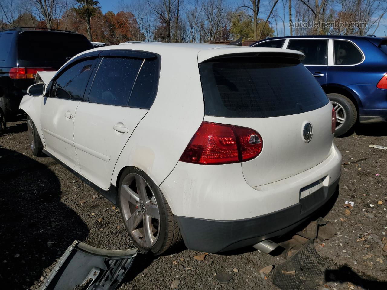 2009 Volkswagen Gti  White vin: WVWGV71KX9W135117