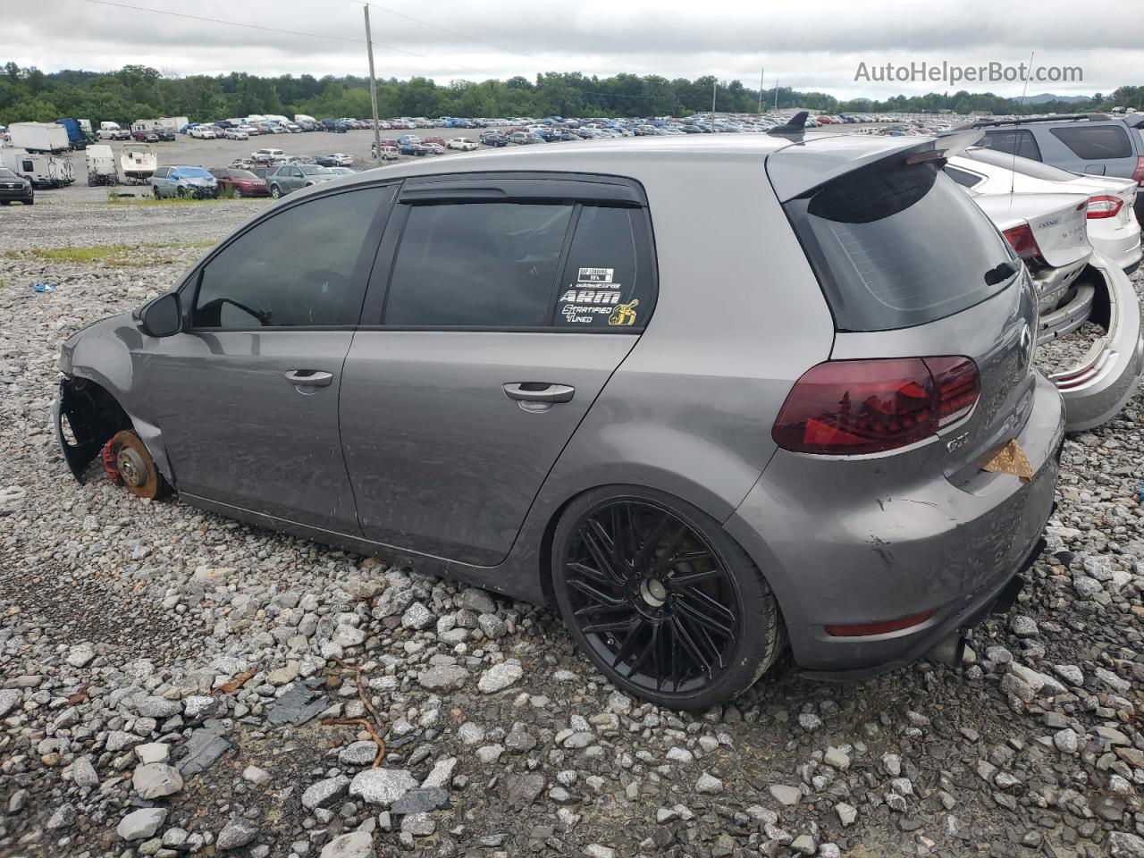 2010 Volkswagen Gti  Gray vin: WVWGV7AJ4AW255989