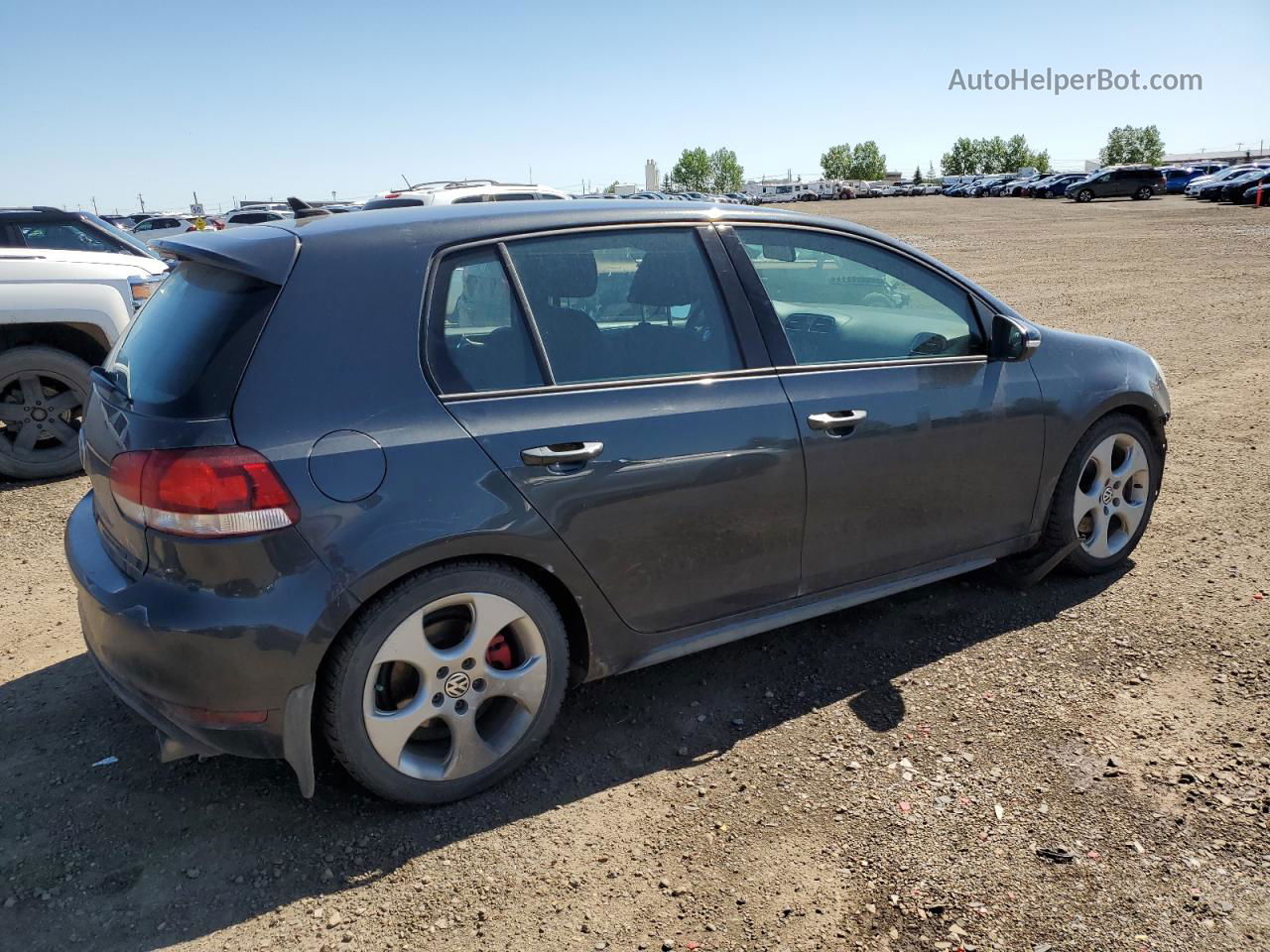 2010 Volkswagen Gti  Gray vin: WVWGV7AJ5AW330716