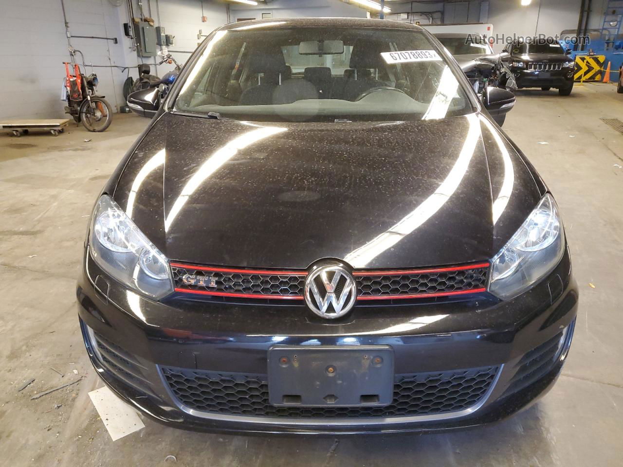 2010 Volkswagen Gti  Black vin: WVWGV7AJ6AW331325