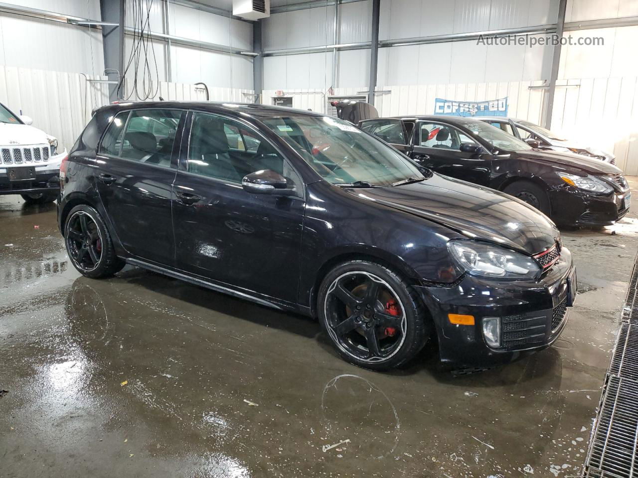 2010 Volkswagen Gti  Black vin: WVWGV7AJ9AW375416