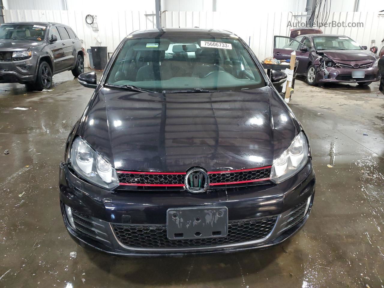 2010 Volkswagen Gti  Black vin: WVWGV7AJ9AW375416