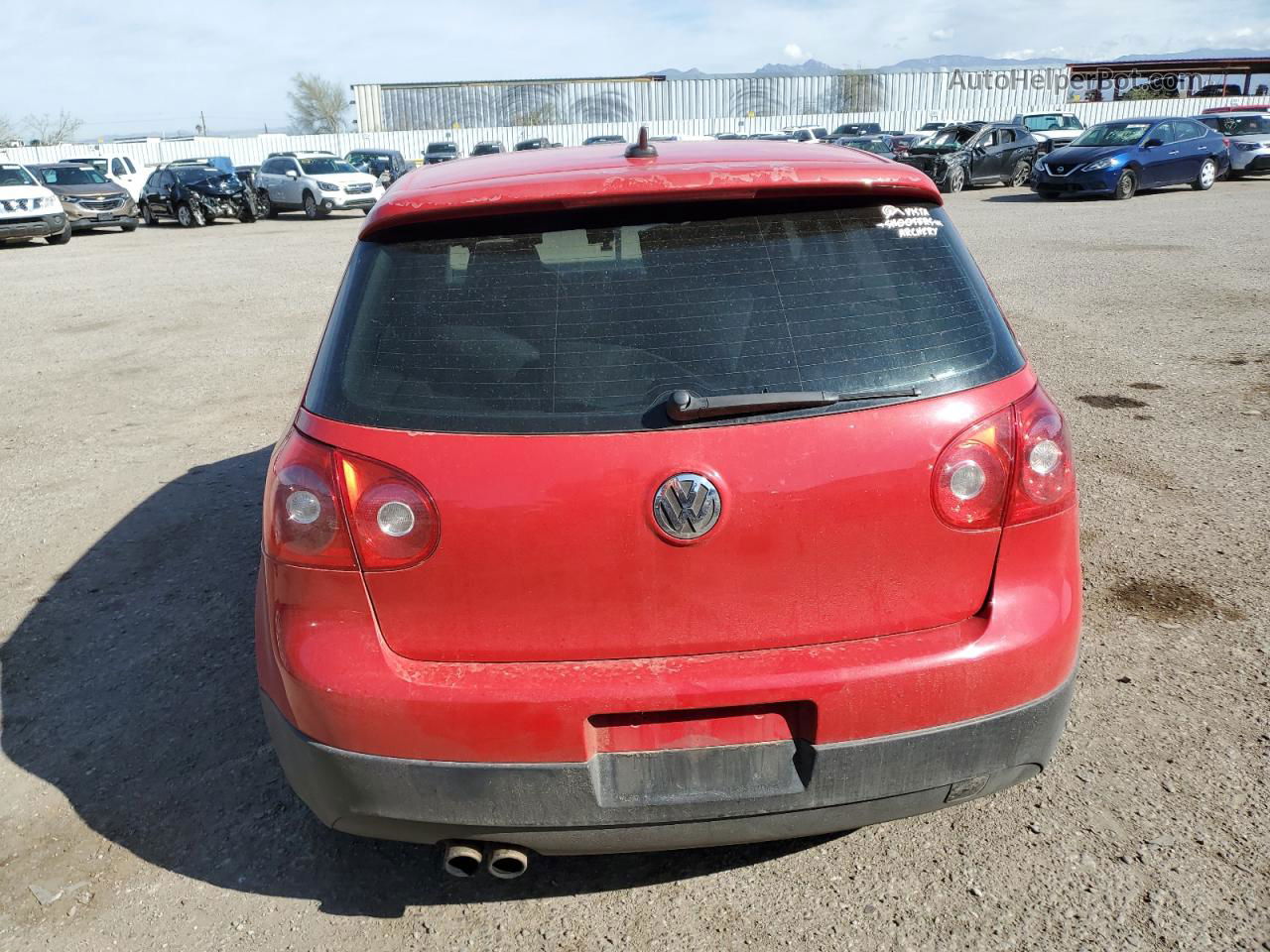 2009 Volkswagen Gti  Red vin: WVWHD71K39W006160