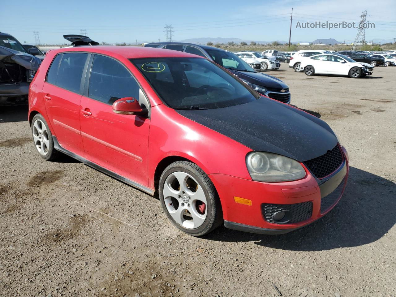 2009 Volkswagen Gti  Красный vin: WVWHD71K39W006160