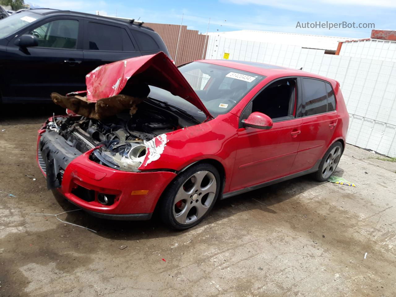 2009 Volkswagen Gti  Red vin: WVWHD71K39W141011