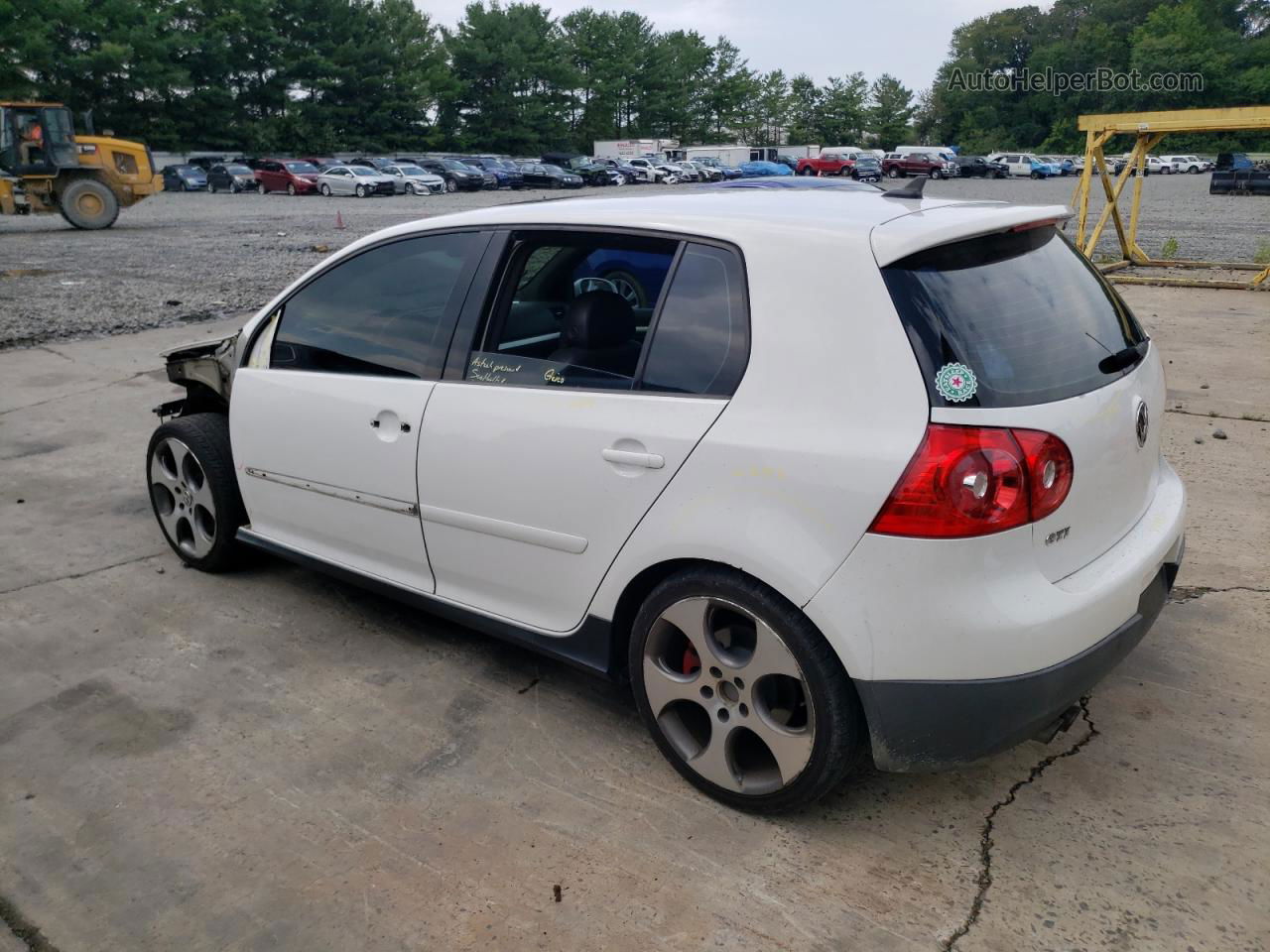 2009 Volkswagen Gti  White vin: WVWHD71K59W107653