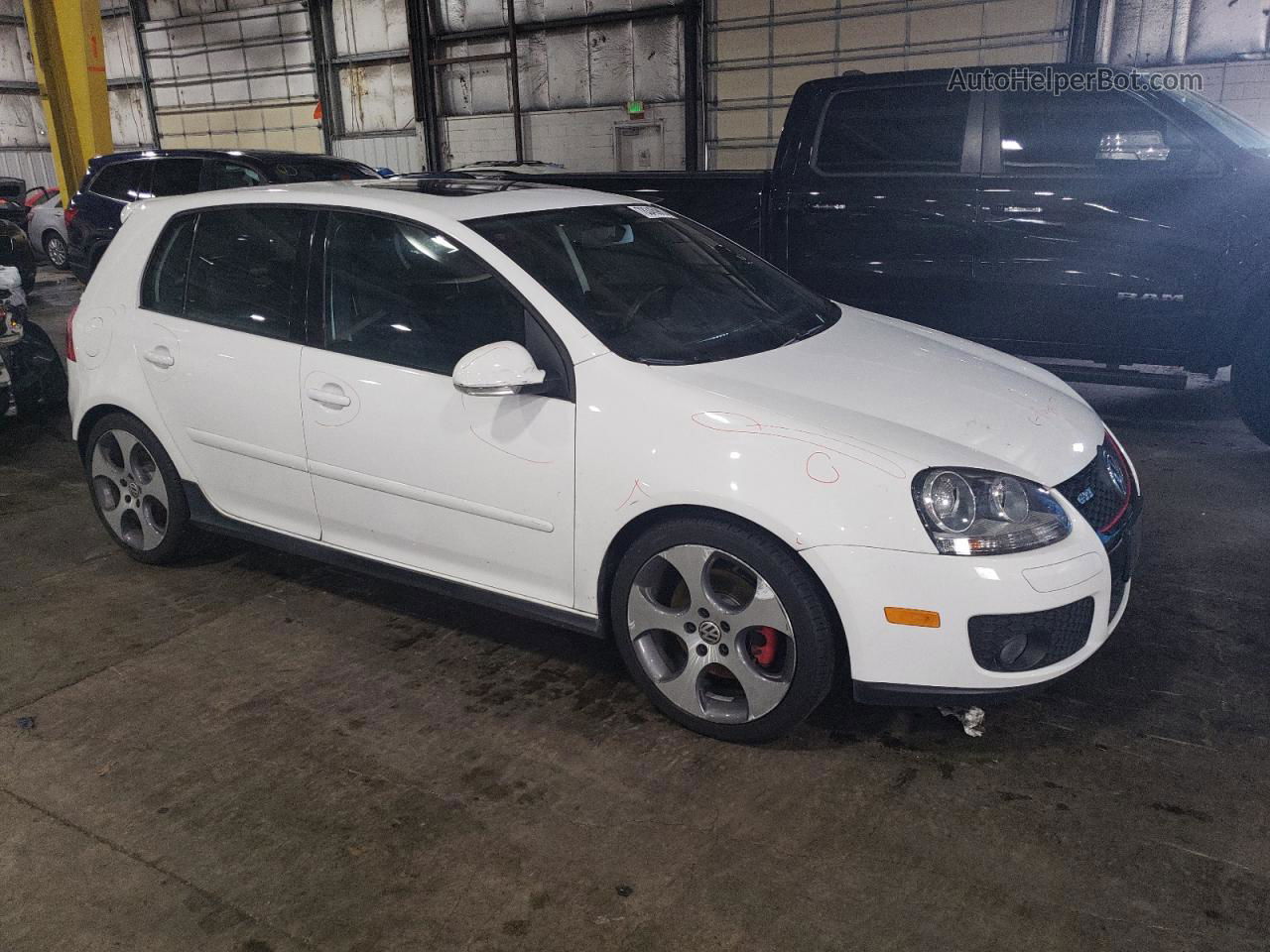 2009 Volkswagen Gti  Белый vin: WVWHD71K69W081001