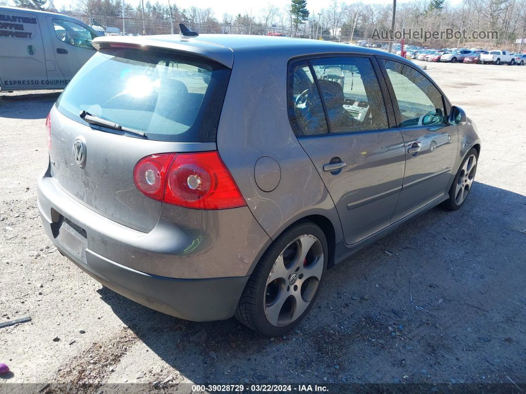 2009 Volkswagen Gti 4-door Gray vin: WVWHD71K89W134328