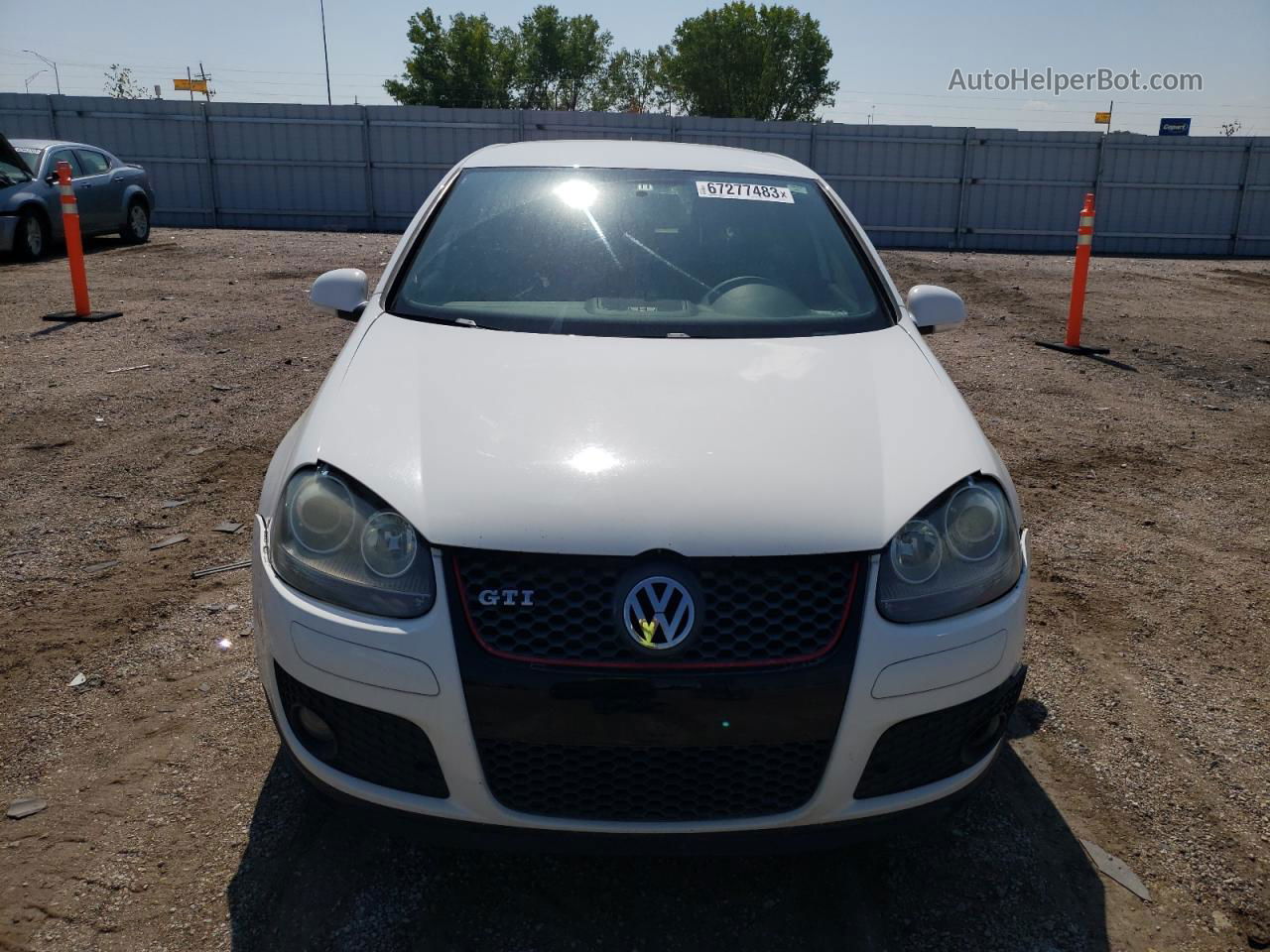 2009 Volkswagen Gti  White vin: WVWHD71K99W034254