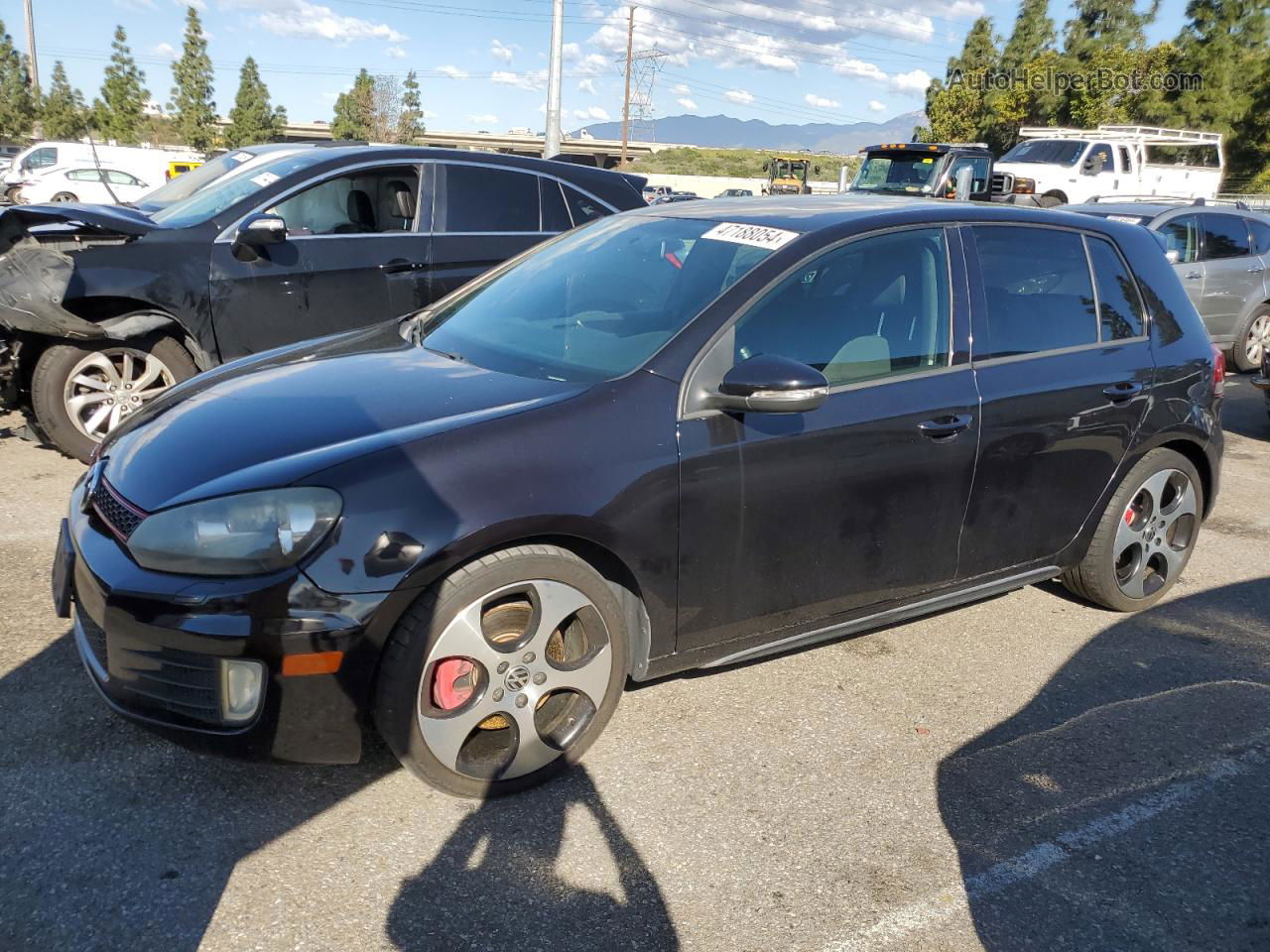 2010 Volkswagen Gti  Black vin: WVWHD7AJ3AW428747