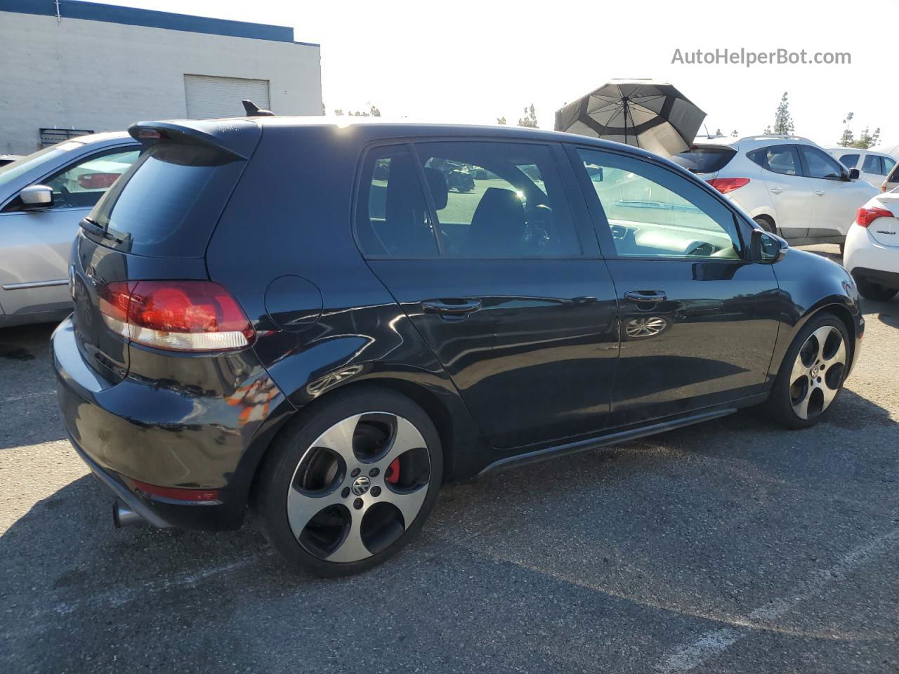 2010 Volkswagen Gti  Black vin: WVWHD7AJ3AW428747