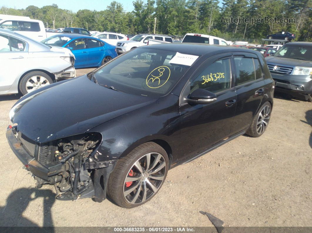 2010 Volkswagen Gti   Black vin: WVWHD7AJ4AW140865