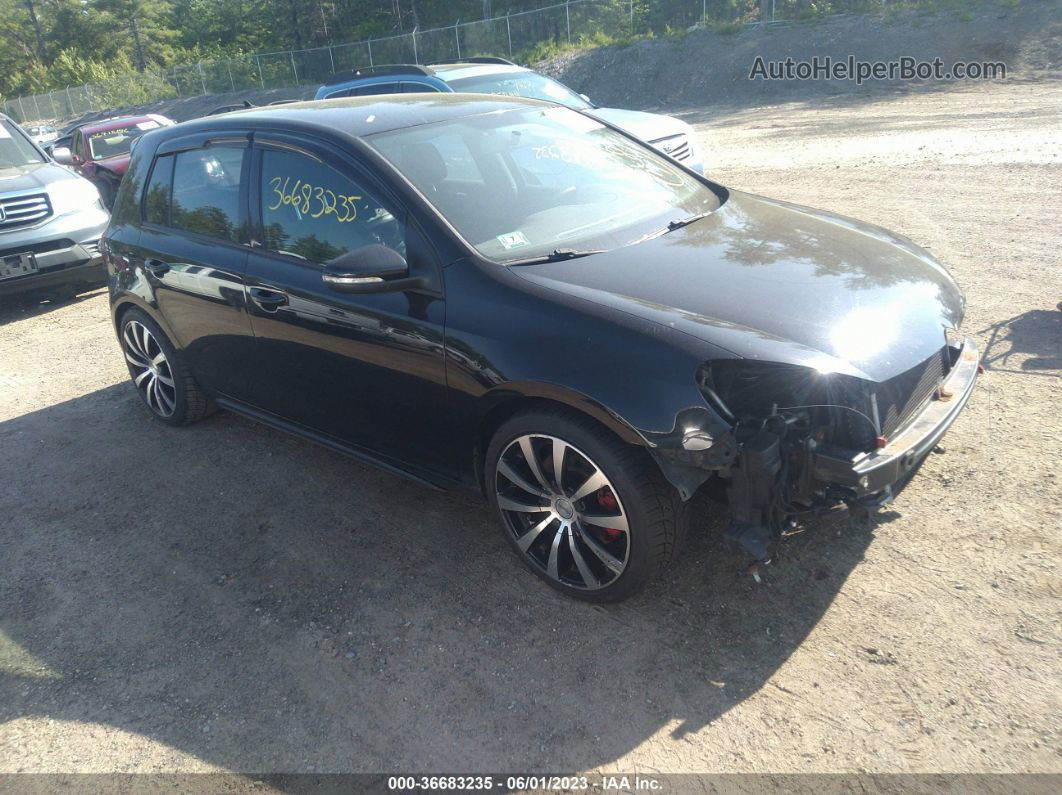 2010 Volkswagen Gti   Black vin: WVWHD7AJ4AW140865