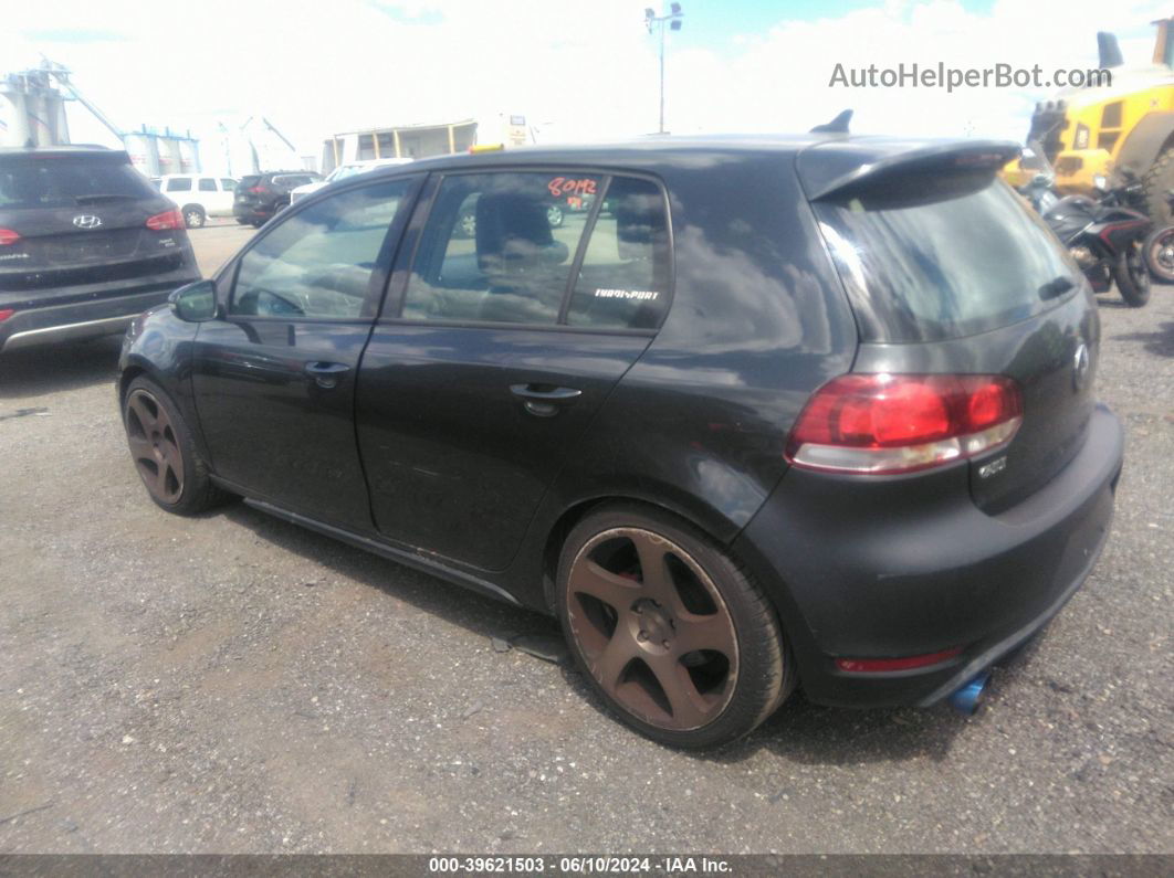 2010 Volkswagen Gti 4-door Black vin: WVWHD7AJ4AW239878