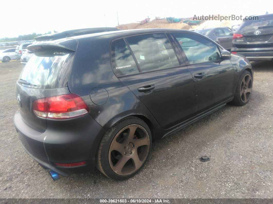 2010 Volkswagen Gti 4-door Black vin: WVWHD7AJ4AW239878