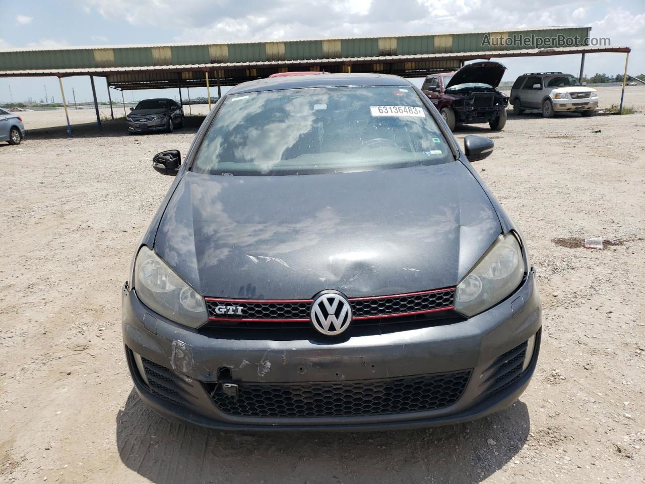 2010 Volkswagen Gti  Gray vin: WVWHD7AJ4AW267275