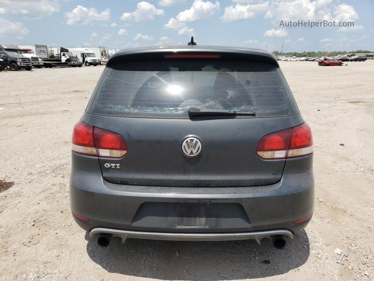 2010 Volkswagen Gti  Gray vin: WVWHD7AJ4AW267275