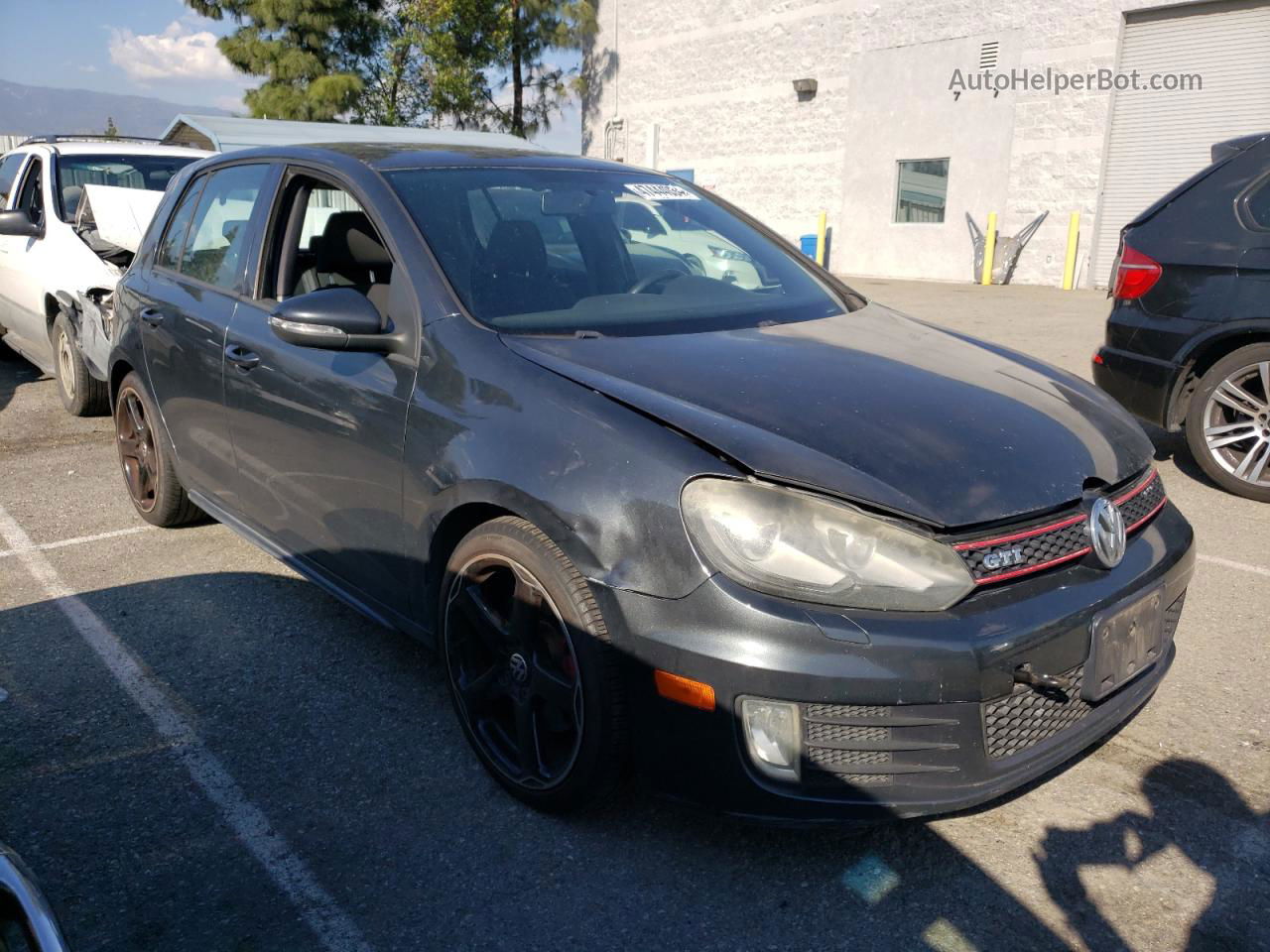 2010 Volkswagen Gti  Gray vin: WVWHD7AJ4AW391675