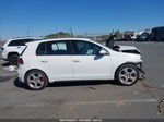 2010 Volkswagen Gti   White vin: WVWHD7AJ4AW396343