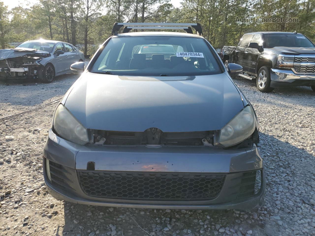 2010 Volkswagen Gti  Gray vin: WVWHD7AJ6AW231314