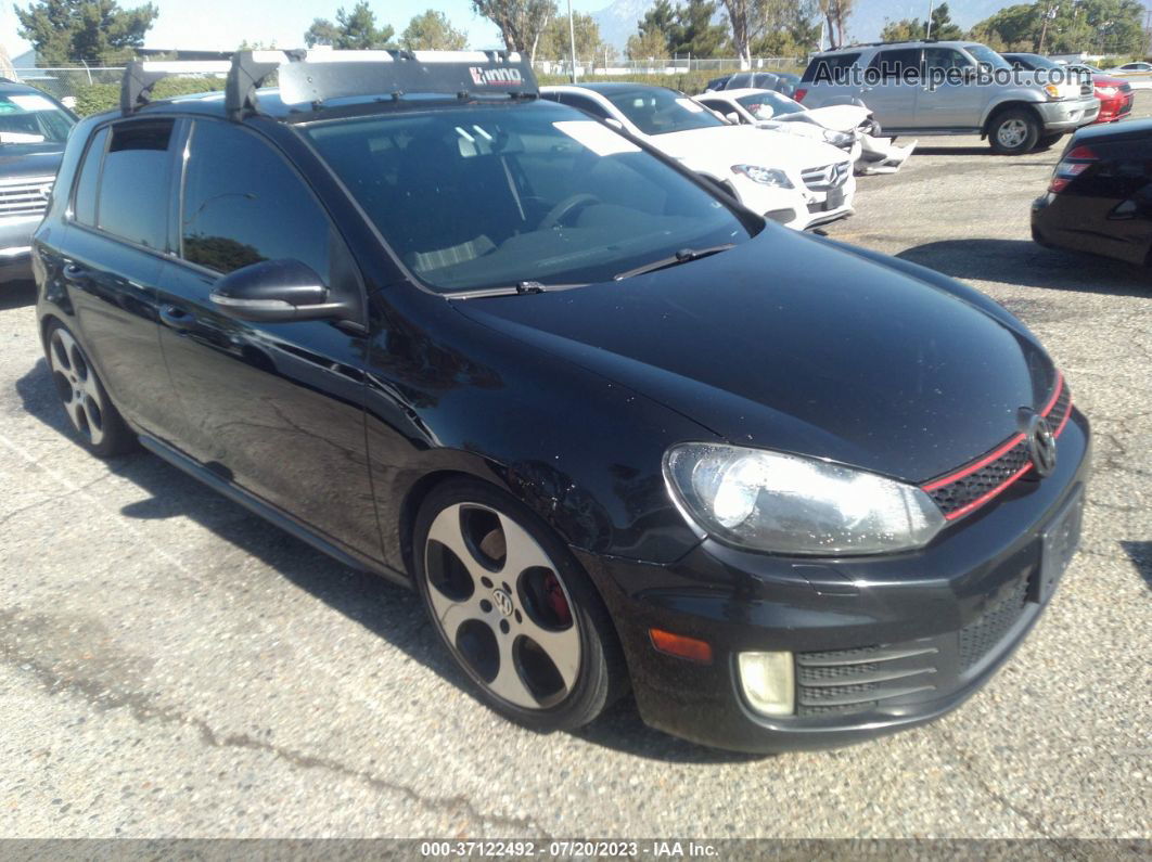 2010 Volkswagen Gti   Black vin: WVWHD7AJ6AW287771