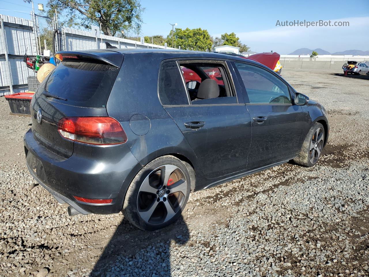 2010 Volkswagen Gti  Gray vin: WVWHD7AJ6AW425826