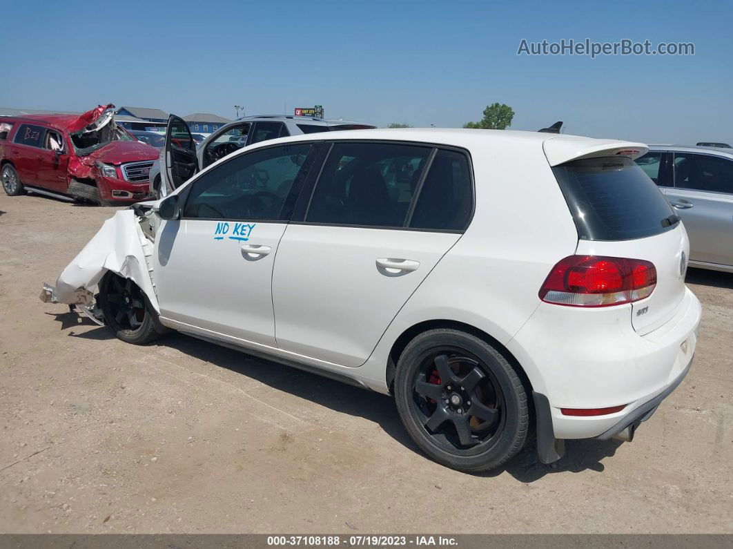 2010 Volkswagen Gti   White vin: WVWHD7AJ7AW283034