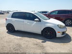 2010 Volkswagen Gti   White vin: WVWHD7AJ7AW283034