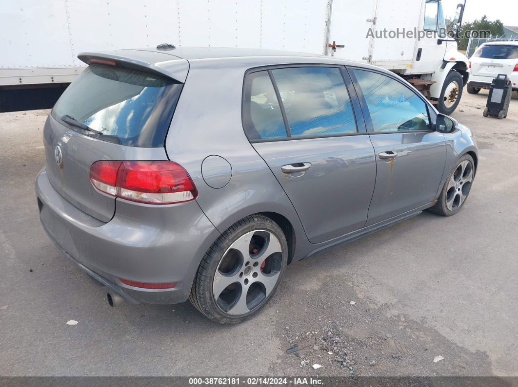 2010 Volkswagen Gti 4-door Gray vin: WVWHD7AJ7AW284863