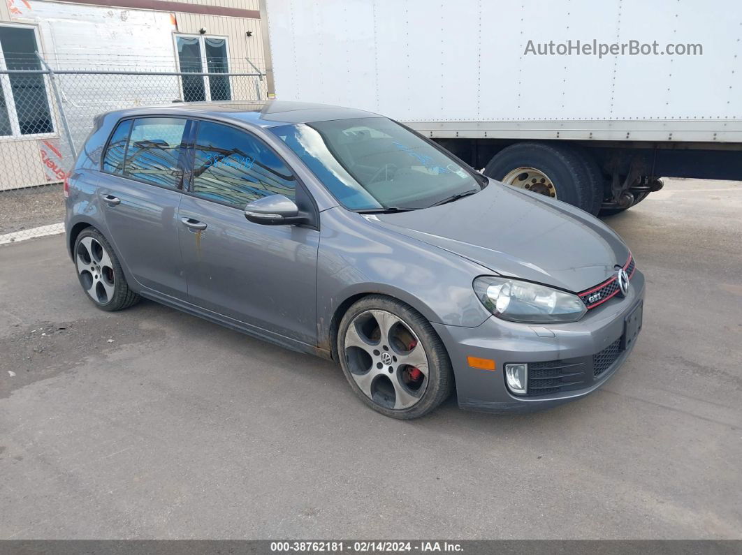 2010 Volkswagen Gti 4-door Gray vin: WVWHD7AJ7AW284863