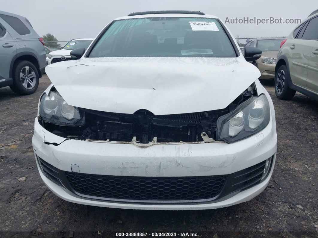 2010 Volkswagen Gti 4-door White vin: WVWHD7AJ9AW175966