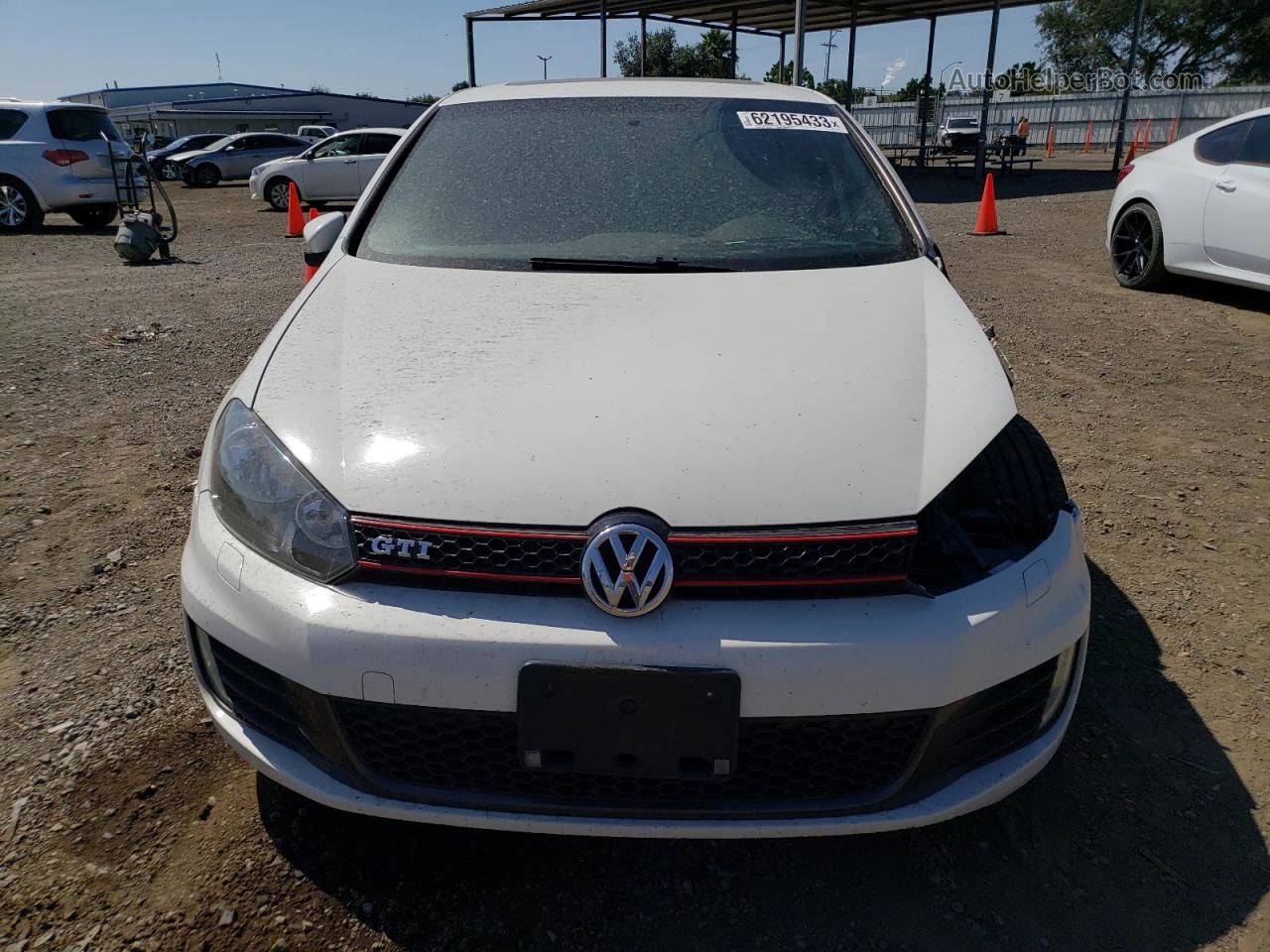 2010 Volkswagen Gti  Белый vin: WVWHD7AJ9AW429062