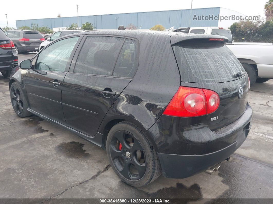 2009 Volkswagen Gti 4-door Black vin: WVWHD91K79W136843