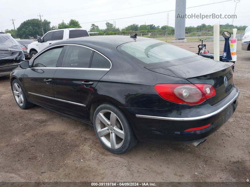 2012 Volkswagen Cc Lux Plus Black vin: WVWHN7AN0CE523338