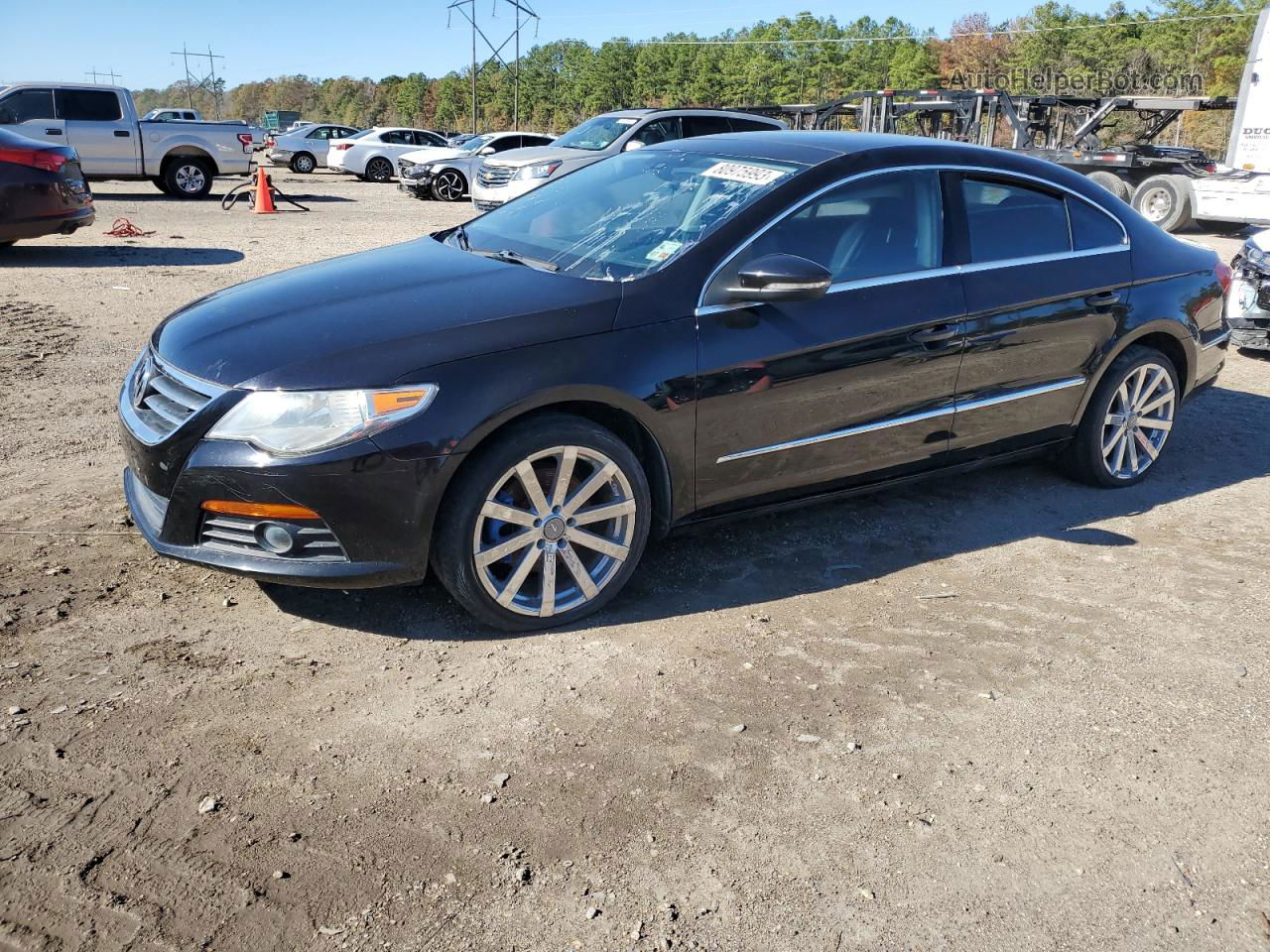 2012 Volkswagen Cc Luxury Черный vin: WVWHN7AN6CE546848