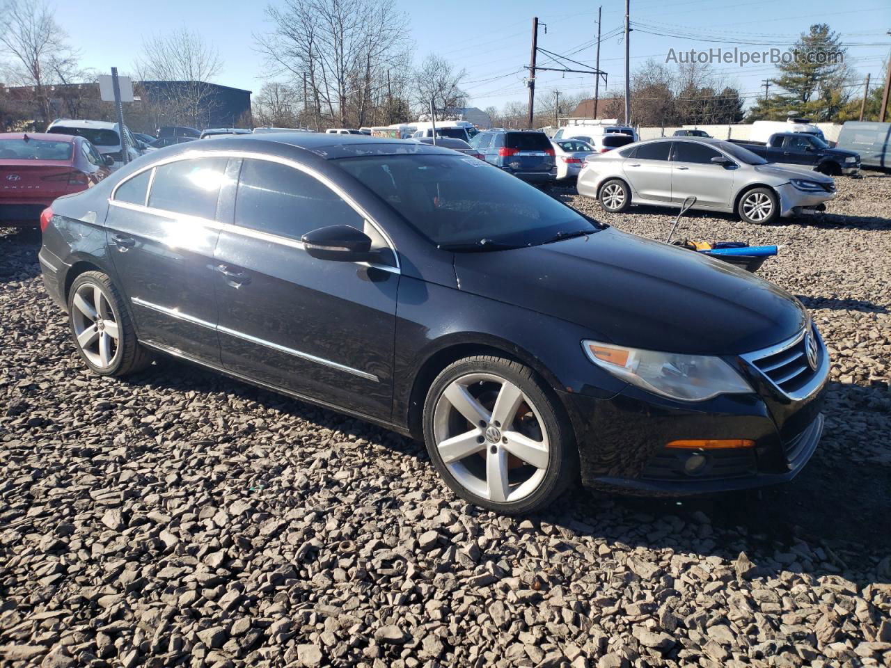 2012 Volkswagen Cc Luxury Black vin: WVWHN7AN6CE547837