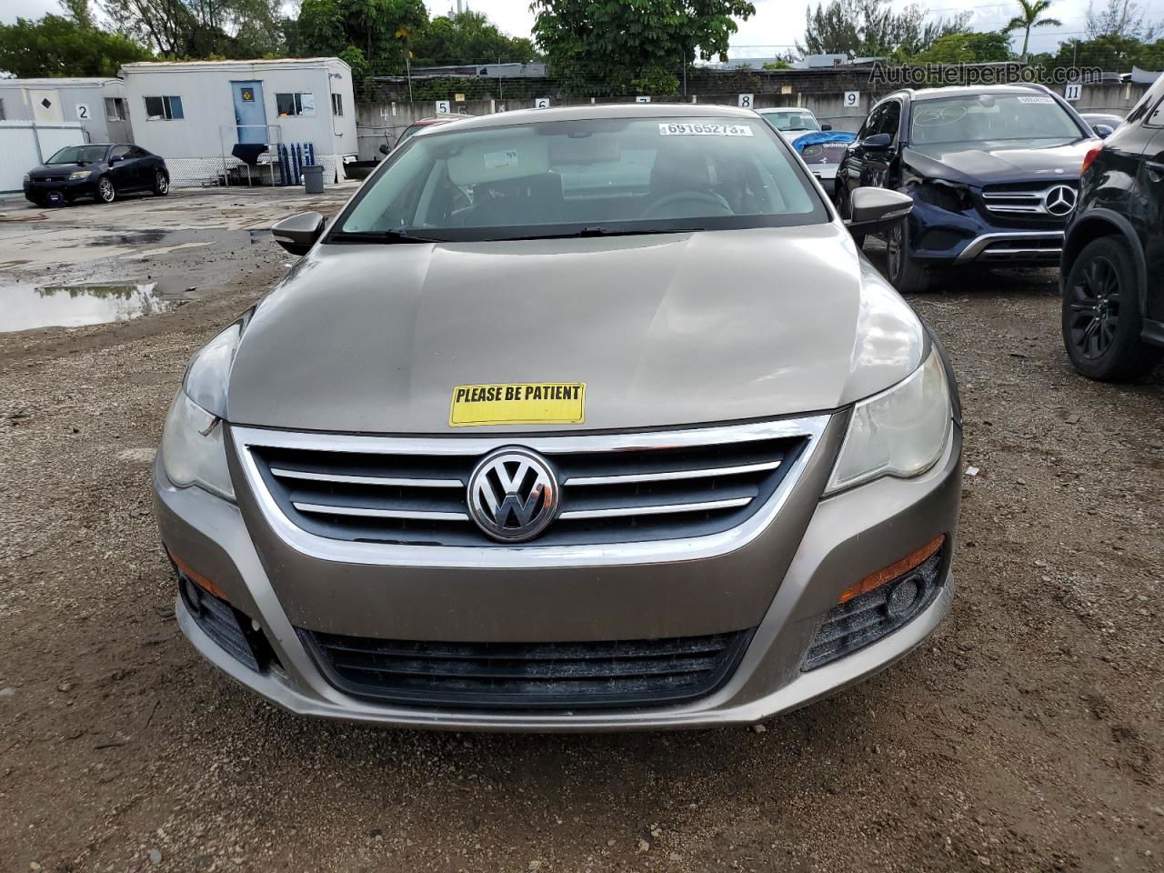 2012 Volkswagen Cc Luxury Tan vin: WVWHN7AN7CE510537