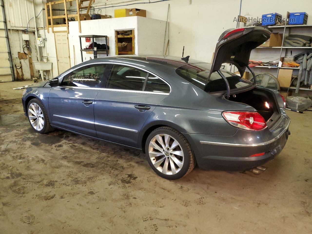 2012 Volkswagen Cc Luxury Blue vin: WVWHN7AN9CE508241