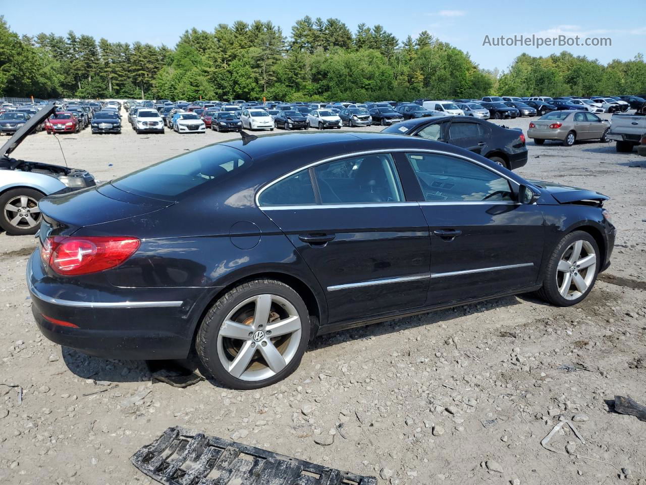 2012 Volkswagen Cc Luxury Black vin: WVWHP7AN0CE511443