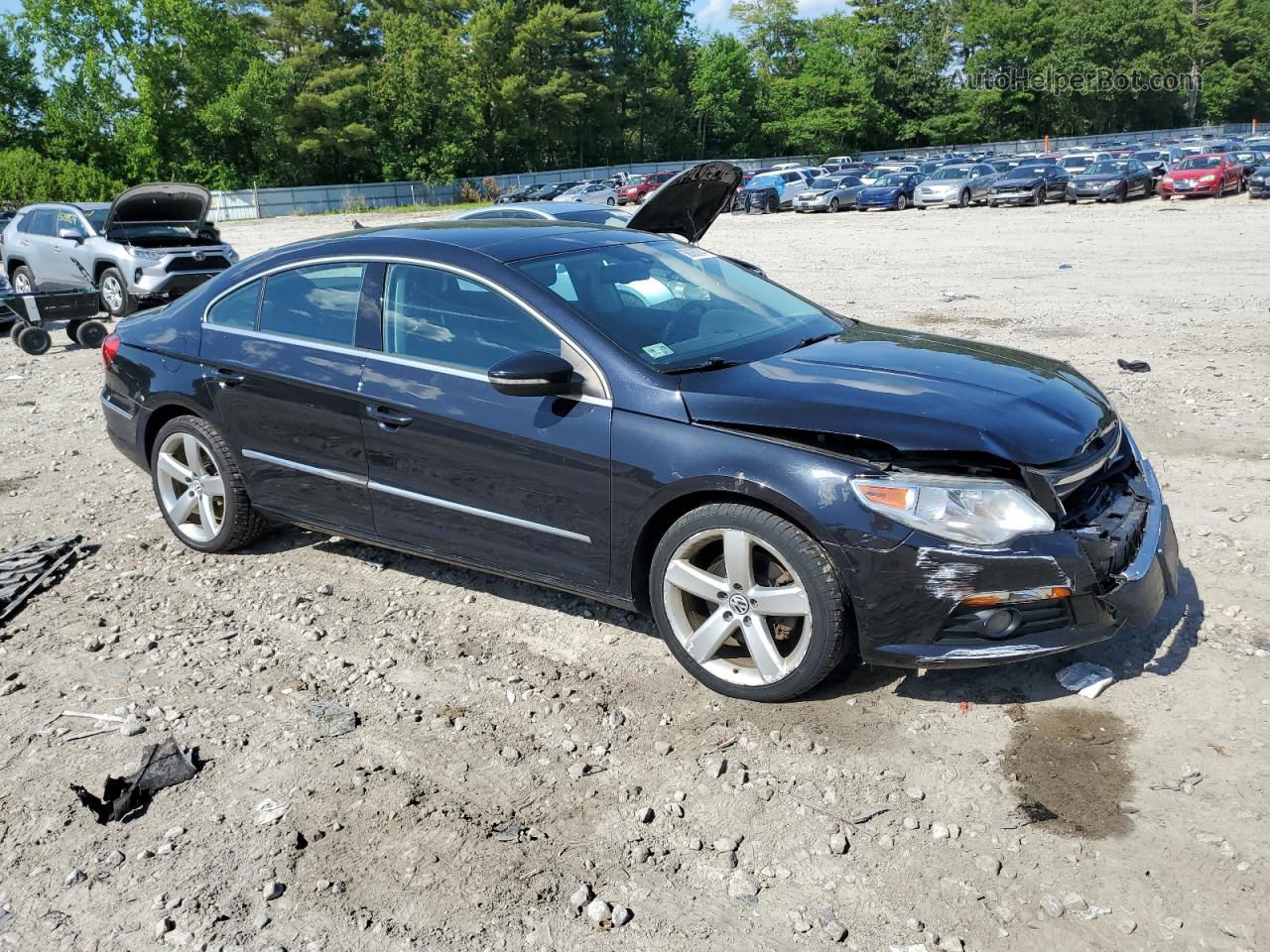 2012 Volkswagen Cc Luxury Black vin: WVWHP7AN0CE511443