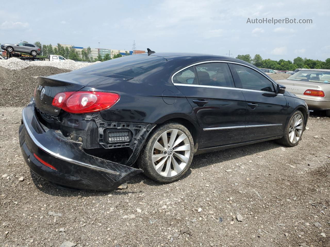 2012 Volkswagen Cc Luxury Black vin: WVWHP7AN3CE541973