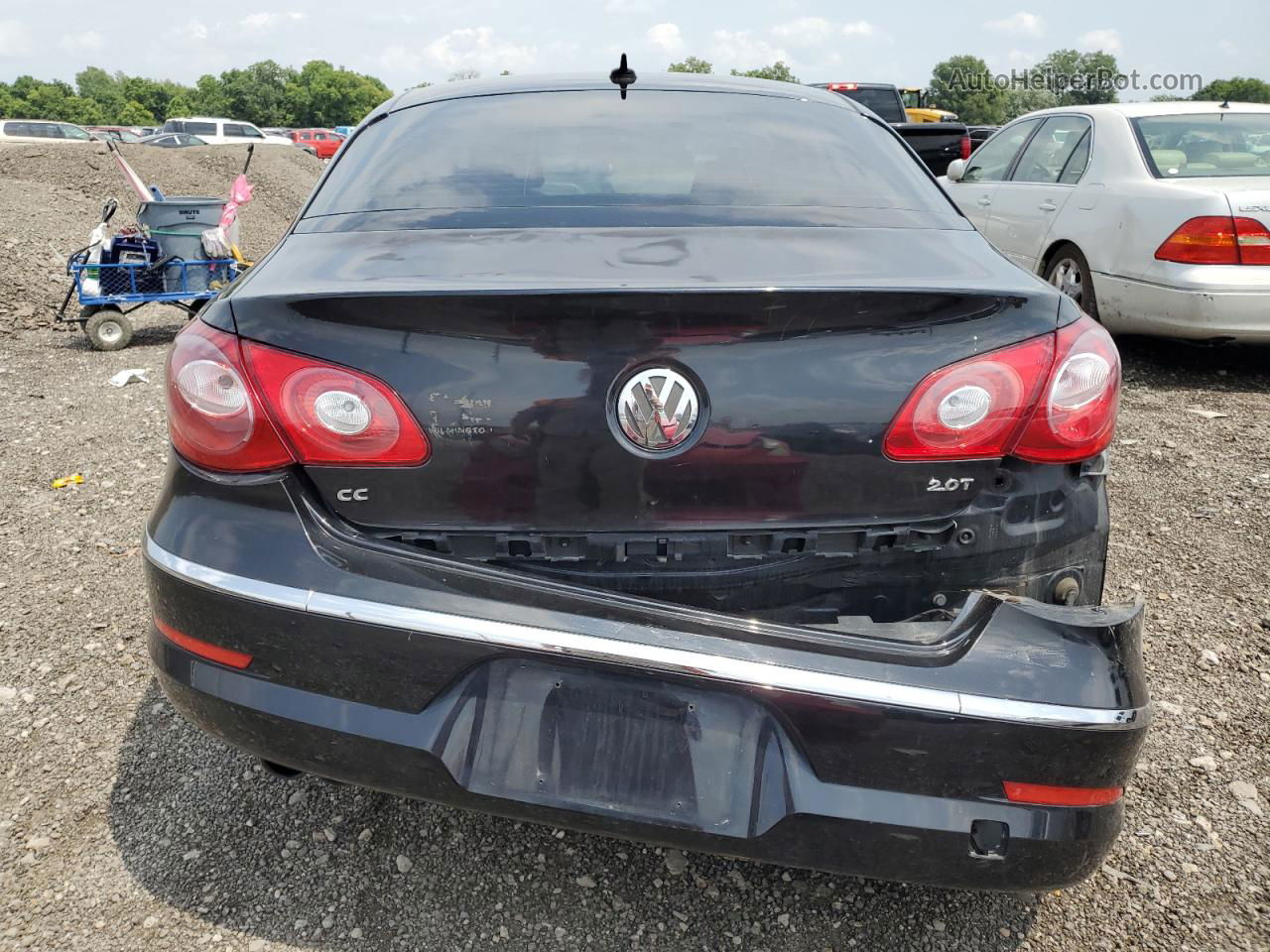 2012 Volkswagen Cc Luxury Black vin: WVWHP7AN3CE541973