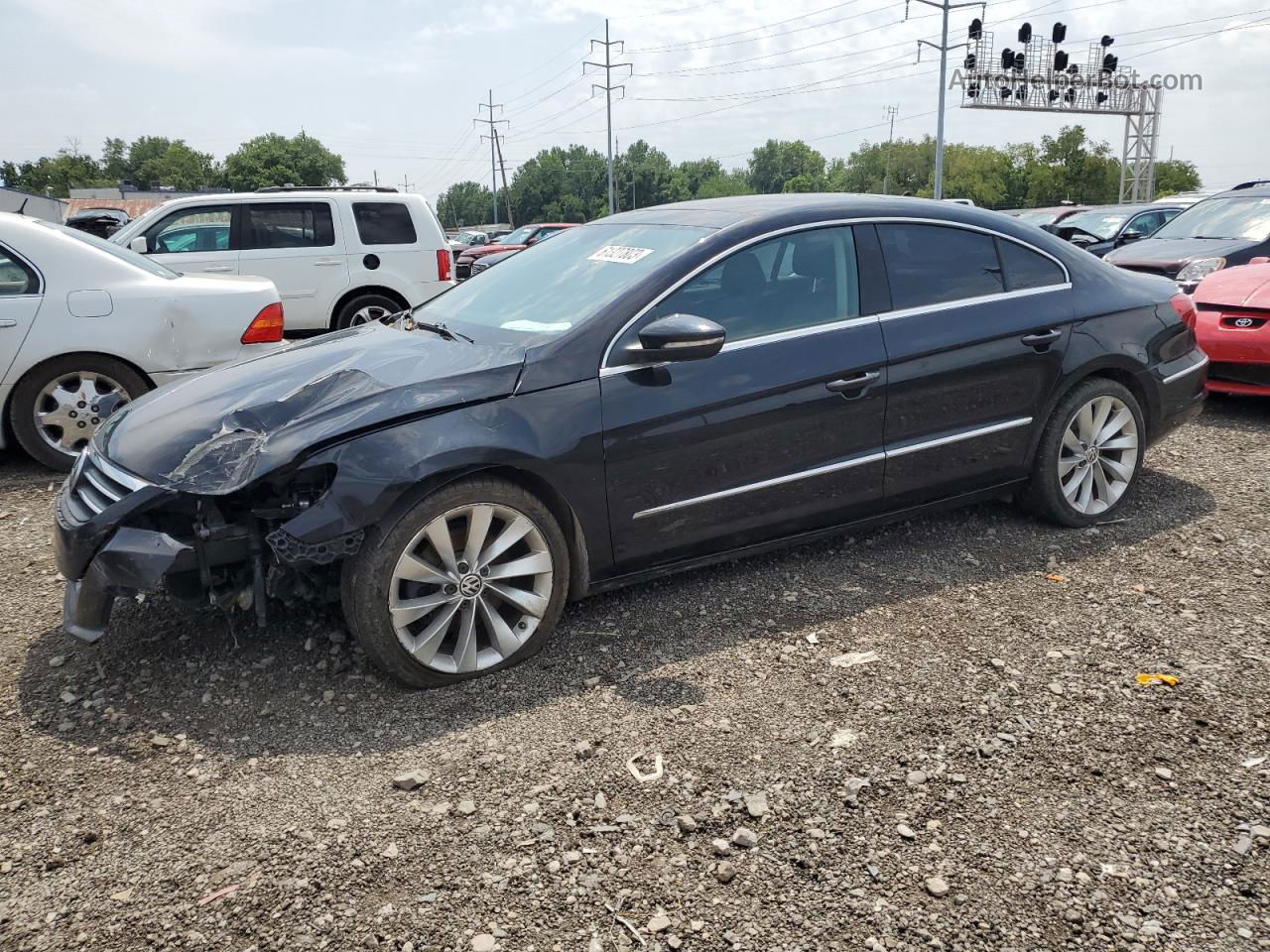 2012 Volkswagen Cc Luxury Black vin: WVWHP7AN3CE541973