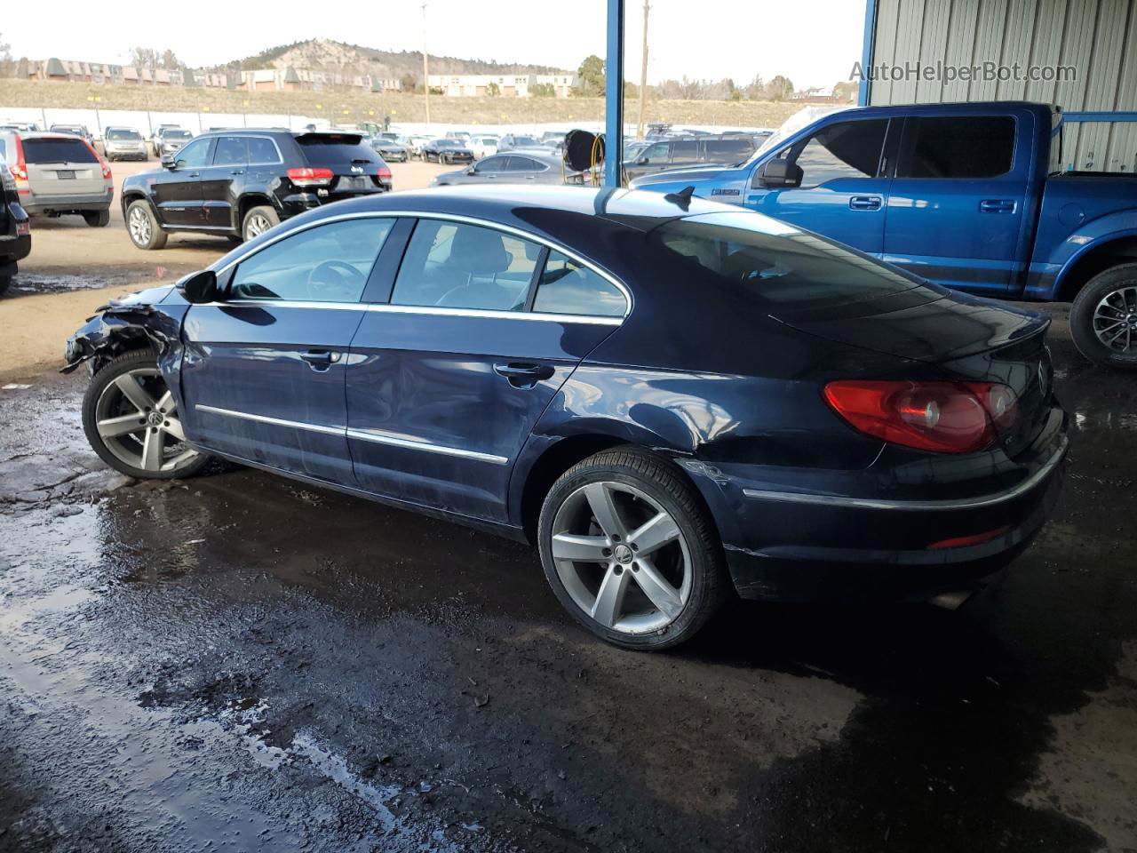 2012 Volkswagen Cc Luxury Blue vin: WVWHP7AN4CE507105